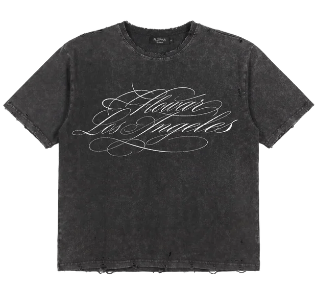 FLOWAR TEE (CHARCOAL)