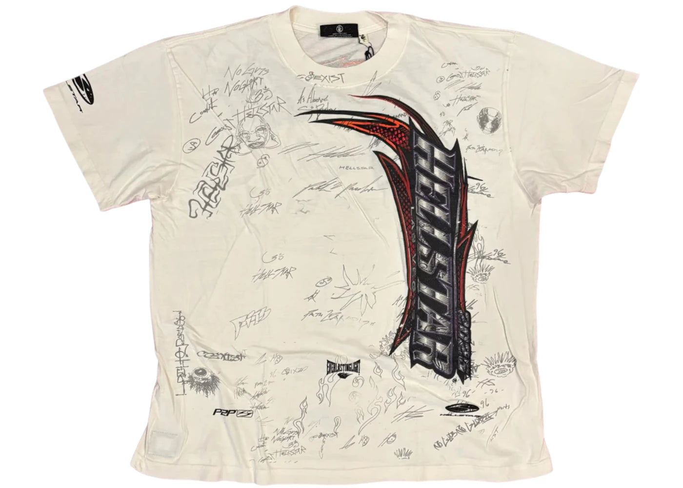 Hellstar White Nascar Tee White