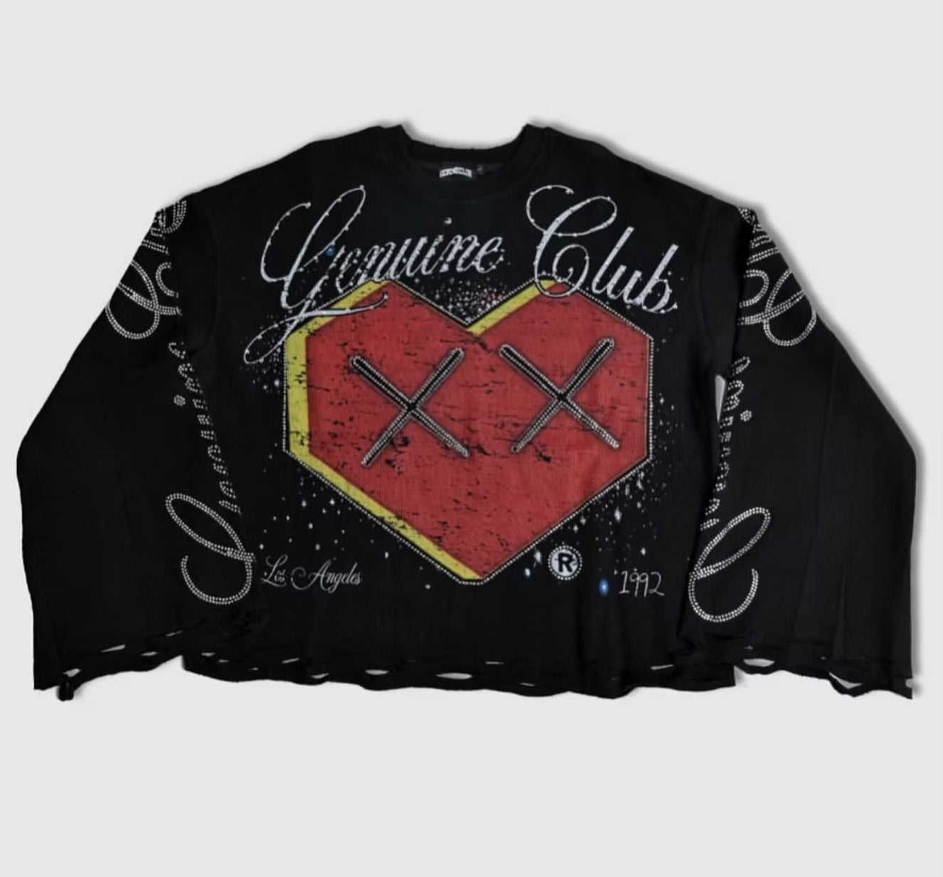 Genuine Club Black Rhinestone Thermal