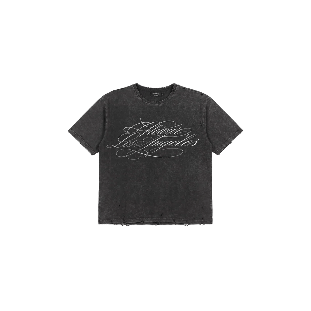 FLOWAR TEE (CHARCOAL)
