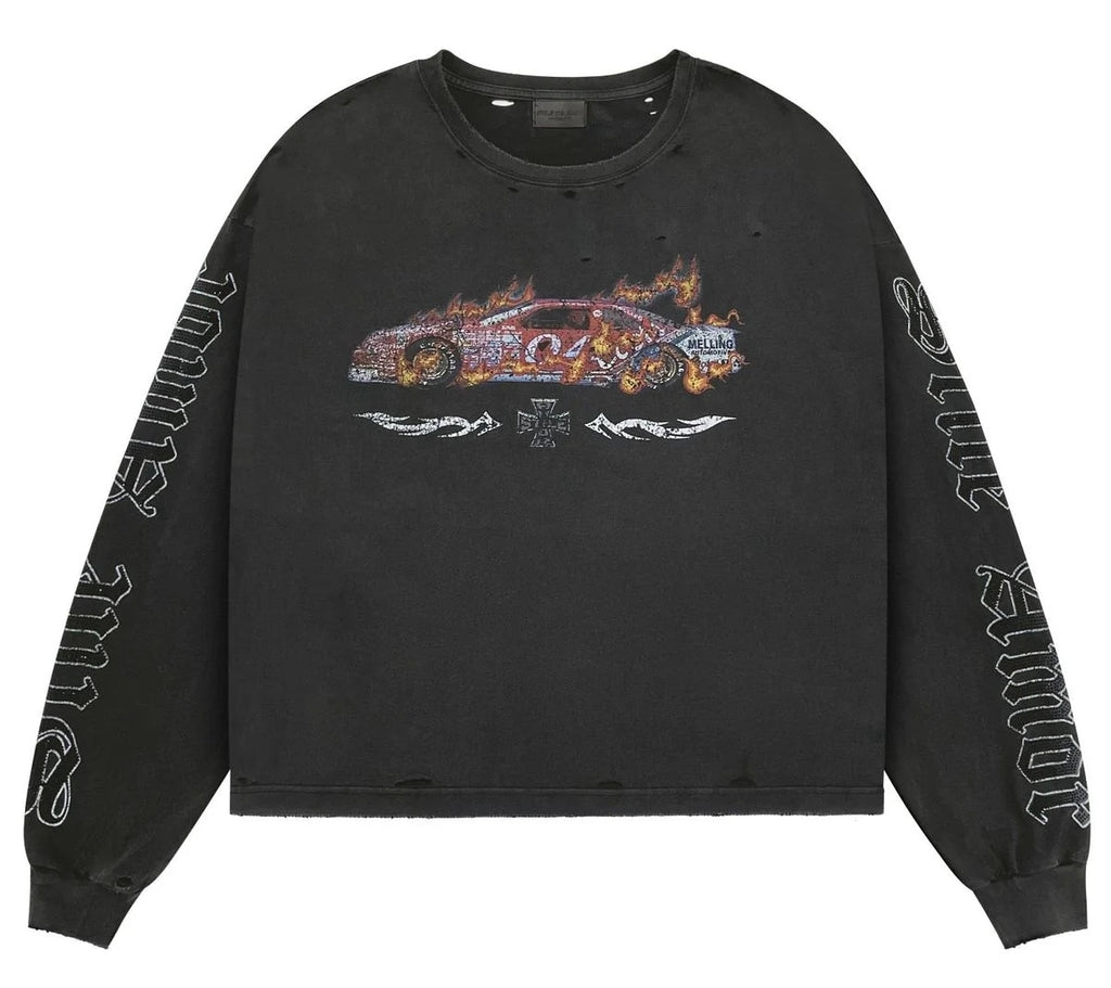 Stile De Amor Washed Black Corredore Long Sleeve