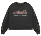 Stile De Amor Washed Black Corredore Long Sleeve