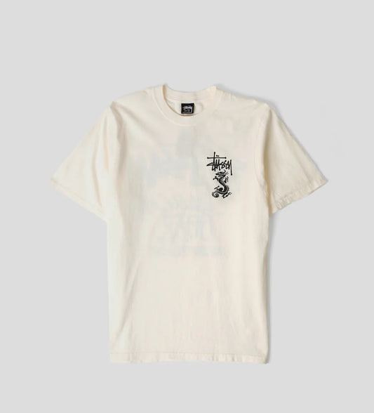 T-SHIRT DOUBLEDRAGON PIG DYED BLANC NATUREL