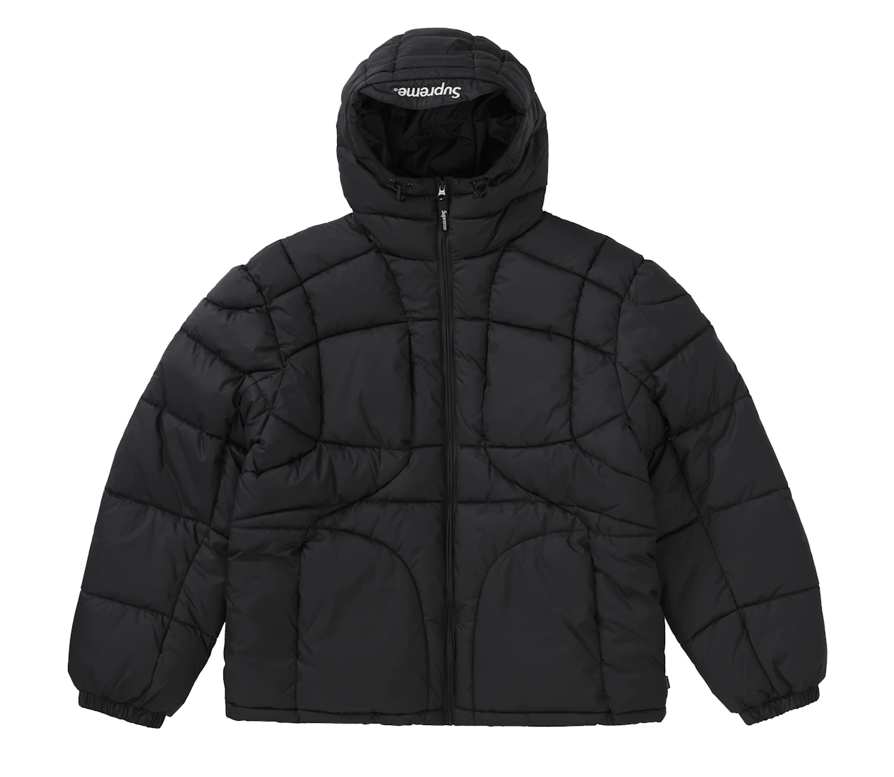 Supreme Warp Hooded Puffy Jacket Black