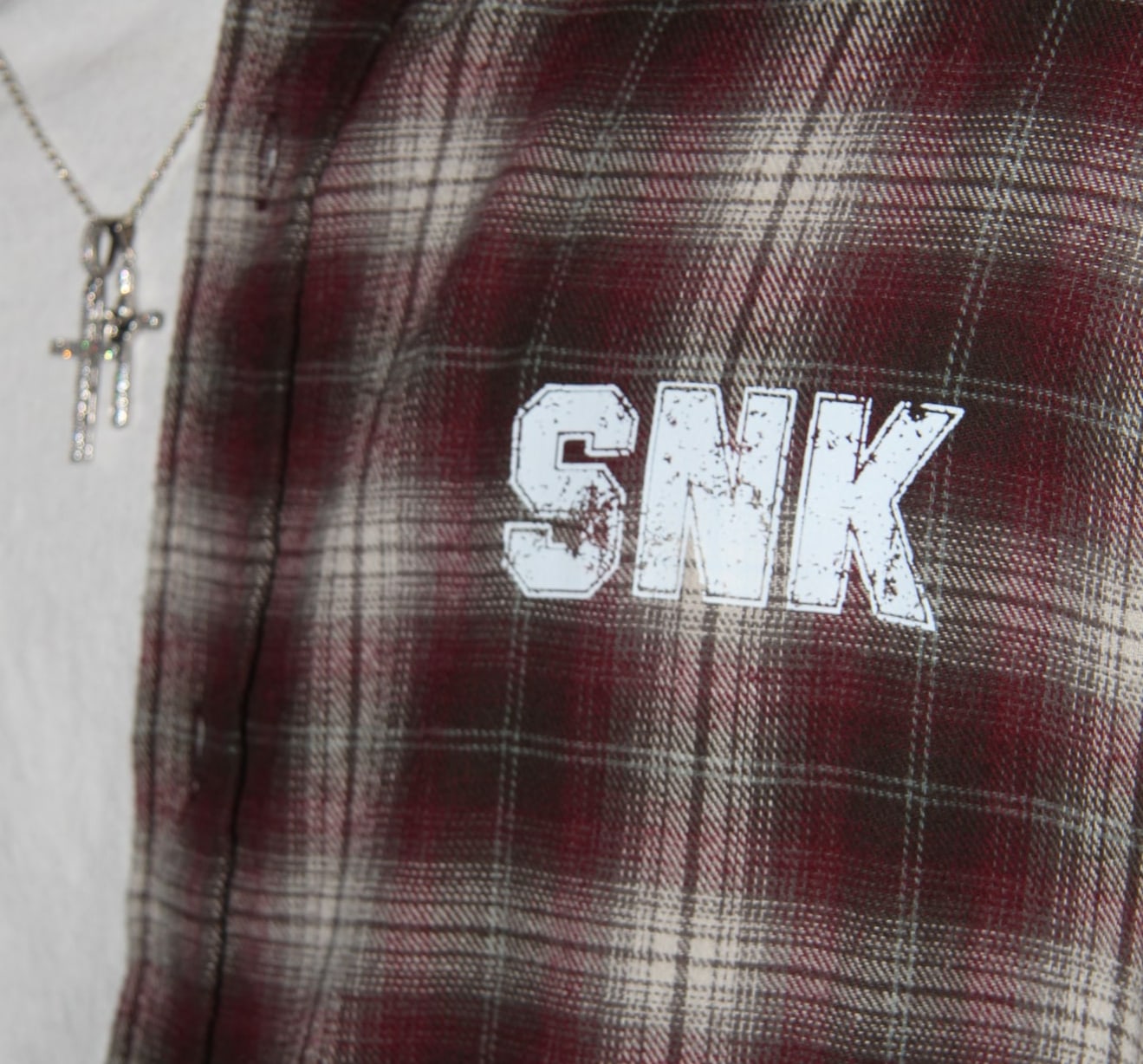 SNK Bedazzled Flannel Red