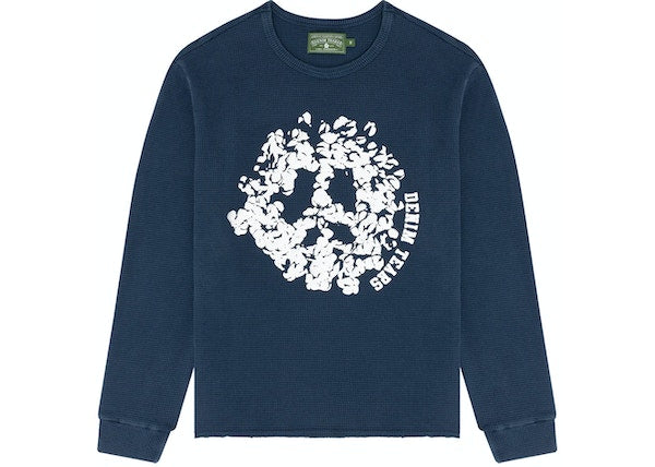 Denim Tears Denim University Thermal L/S Tee Navy