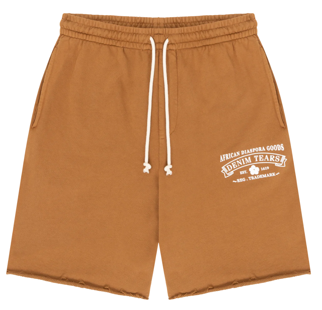 Denim Tears ADG Sweatshorts Washed Brown